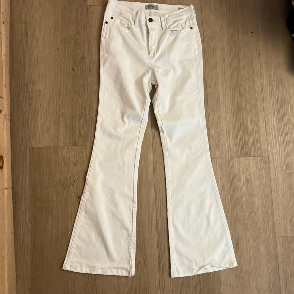i jeans by Buffalo White High Rise Flare Stretch Jeans